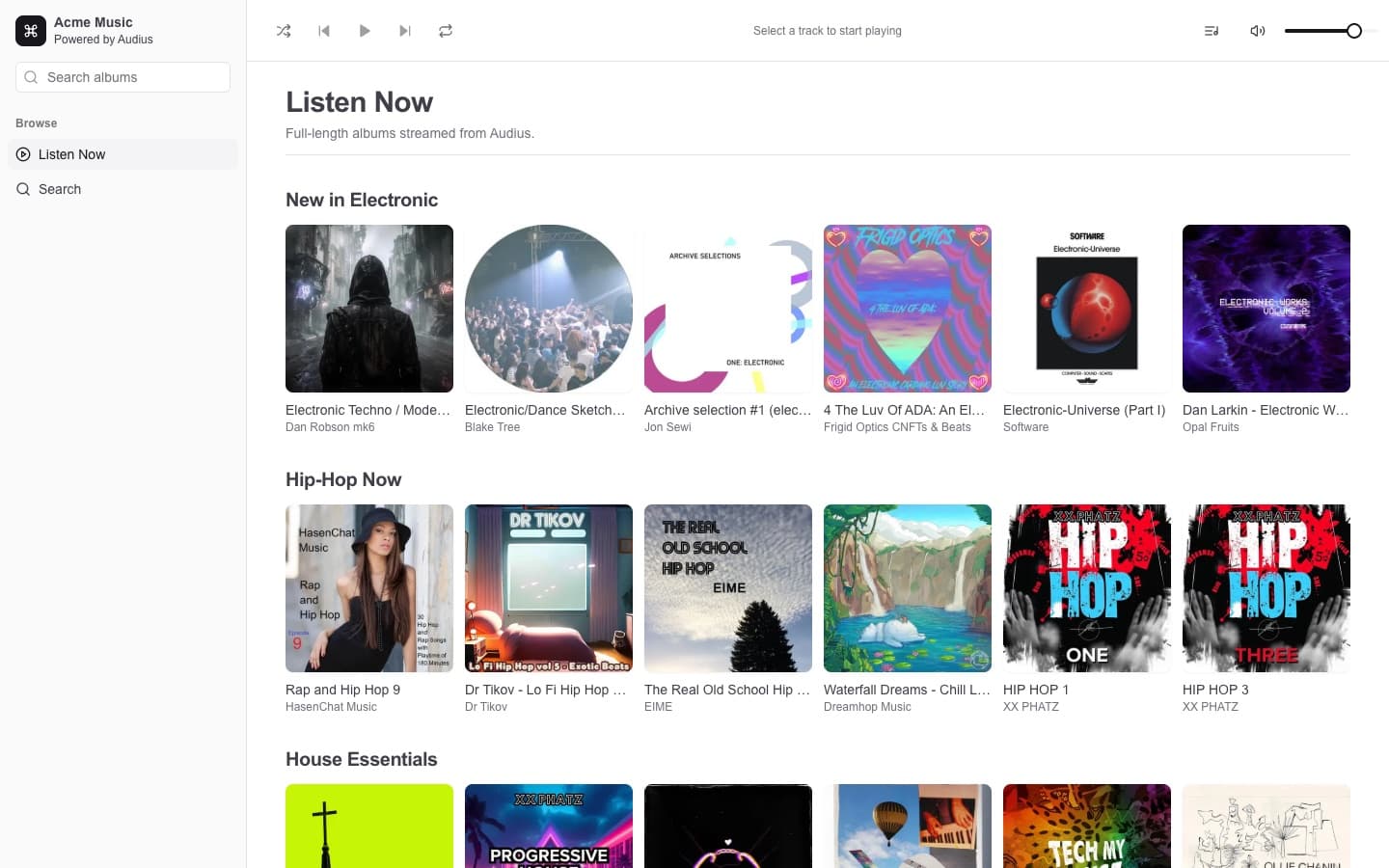 Acme Music screenshot